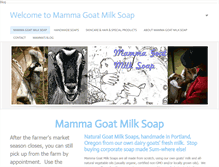 Tablet Screenshot of mammagoat.com